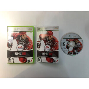 NHL 08 (Microsoft Xbox 360, 2007) Hockey - CIB Complete W/Manual - US Seller